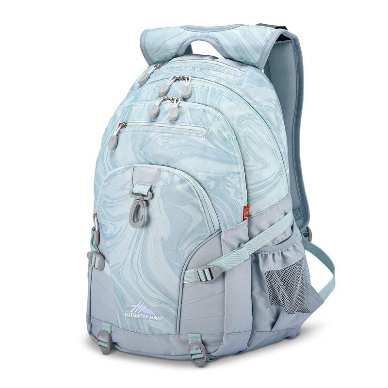 High Sierra Loop - Backpack, Travel, or Work Bookbag with tablet - sleeve, Marble, One Size