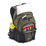 High Sierra Loop - Backpack, Travel, or Work Bookbag with tablet - sleeve, Olive, One Size