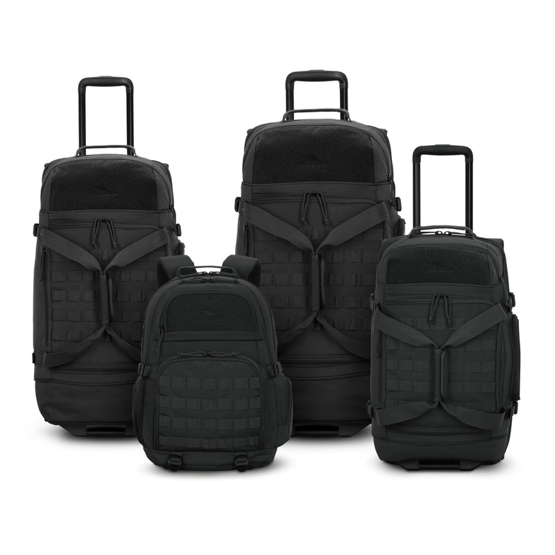High Sierra Pathsetter Large Wheeled Rolling Duffle - Black