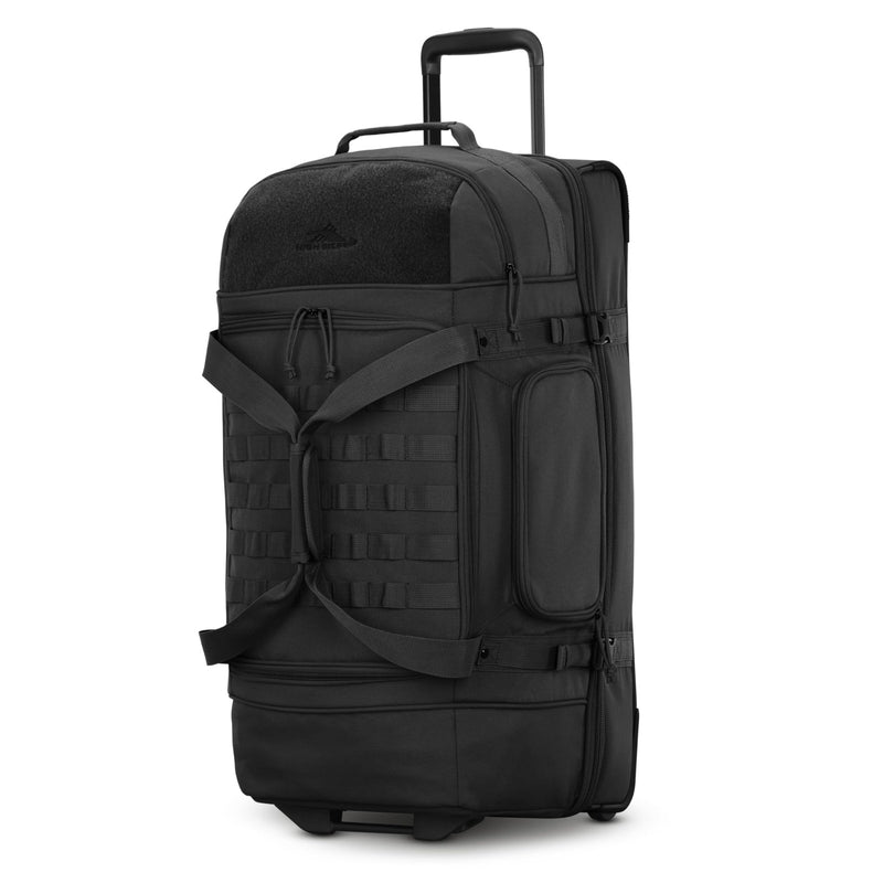 High Sierra Pathsetter Large Wheeled Rolling Duffle - Black