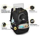 High Sierra Swoop Backpack, Lightweight Bookbag, Large Main Compartment + External Accessory Pockets, Separate Laptop Pocket, Dual Water Bottle Pockets, Fits most 17” Laptops, 30L Capacity, Orchid