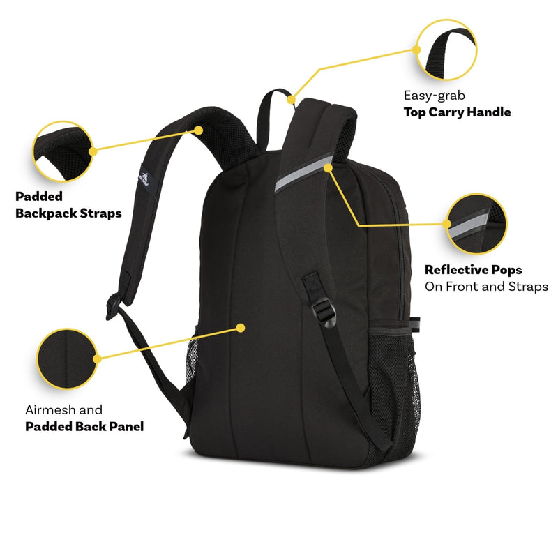 High Sierra Swoop Backpack, Lightweight Bookbag, Large Main Compartment + External Accessory Pockets, Separate Laptop Pocket, Dual Water Bottle Pockets, Fits most 17” Laptops, 30L Capacity, Orchid