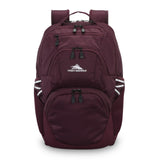 High Sierra Swoop SG Backpack, Travel or Work Laptop Bookbag with Drop Protection Pocket, and Tablet Sleeve, One Size, Maroon