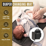 HighSpeedDaddy Tactical Diaper Bag Backpack with Diaper Changing Mat - Waterproof Military - Grade Baby Travel Bag - Spacious Design for Moms and Dads on the Go with Toddlers Baby Bag - Black
