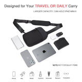 higouta Mini Sling Bag for Men Women, RFID Blocking Crossbody Backpack Casual Utility Chest Phone Bag for Travel Workout