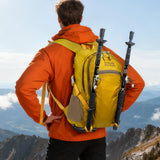 Hiking Backpack With Rain - cover, 30L Travel Backpacks For Women Men, Camping Daypack Backpacks Lightweight, Durable Hiking Backpack Fit For Camping, Daily Commuting, Short Trips (Yellow)