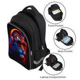 HiMagics School Backpack for Boys 17" Boys Backpack for Kids Children Teens Elementary Middle School - Students Bookbag Ages 6 - 18 Travel Back Pack Tiger