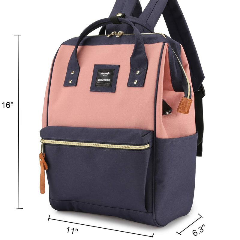 Himawari Laptop Backpack for Women&Men,Wide Open Large USB Charging Port 15.6 Inch Laptop Doctor College Work Bag (XK - 05 - USB L）