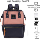 Himawari Laptop Backpack for Women&Men,Wide Open Large USB Charging Port 15.6 Inch Laptop Doctor College Work Bag (XK - 05 - USB L）