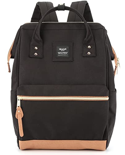 Himawari Laptop Backpack for Women&Men,Wide Open Large USB Charging Port 15.6 Inch Laptop Doctor College Work Bag(123#-Black) | Backpacks4Less