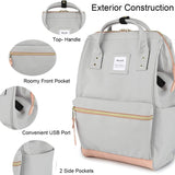 Himawari Travel School Backpack with USB Charging Port 15.6 Inch Doctor Work Bag for Women&Men College Students(XK - 04 - USB L)