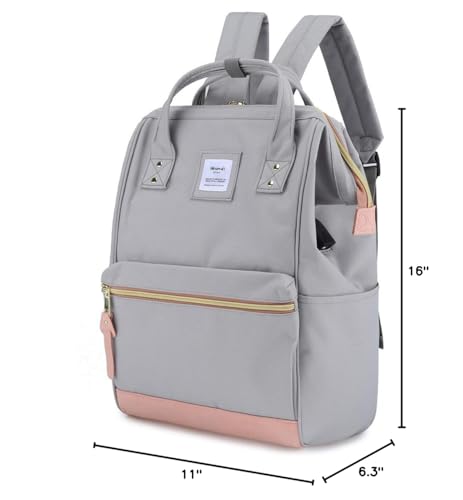 Himawari Travel School Backpack with USB Charging Port 15.6 Inch Doctor Work Bag for Women&Men College Students(XK - 04 - USB L)