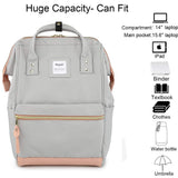 Himawari Travel School Backpack with USB Charging Port 15.6 Inch Doctor Work Bag for Women&Men College Students(XK - 04 - USB L)