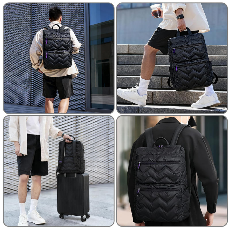 HIMZ WARRIOR Lightweight Laptop Backpack, 17 Inch Water Resistant Travel Backpack for College, Commuter & Business, Anti - Theft Hidden Pocket, Luggage Sleeve, Multiple Compartments for Men & Women