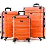 Hipack Hardside 3 - Piece Spinner Luggage Set, Orange, One_Size