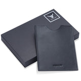 HISCOW Minimalist Passport Sleeve - Italian Calfskin (Black)