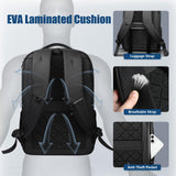 hk Backpack for Men Business Backpack with USB Charger Anti - Theft Mens Backpacks Water - Resistant 15.6 Inch Laptop Backpack Lightweight Casual Bag for Business Travel Office Work College, Black