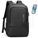 hk Backpack for Men Business Backpack with USB Charger Anti - Theft Mens Backpacks Water - Resistant 15.6 Inch Laptop Backpack Lightweight Casual Bag for Business Travel Office Work College, Black