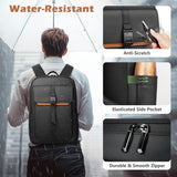 hk Slim Laptop Backpack for Men Women, Lightweight Business Backpacks 15.6 Inch Water - resistant Computer Bag for College Work Daily