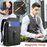 hk Slim Laptop Backpack for Men Women, Lightweight Business Backpacks 15.6 Inch Water - resistant Computer Bag for College Work Daily