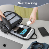 hk Sling Bag for Man, Waterproof Utility Crossbody Bag with Anti - theft Pocket for Men, Sling Backpack for Daily Commute, Work, College, 14 * 7.8 * 4.5 inches，Black
