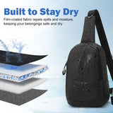 Hoedia Crossbody Sling Bag for Men Women, Shoulder Cross Body Bag EDC Back Pack with Reflective Strip and Multiple Pockets