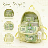 HOKMAH Cute Itabag Backpack Purse Bag - Kawaii Coquette Bookbag Ita Shoulder Bag Y2k Harajuku Backpack Cutecore Daypack (Green)