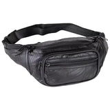 Home - X Leather Fanny Pack for Women and Men - Multipurpose Fanny Pack Crossbody Bags for Women - Adjustable Strap Leather Waist Bag for Travel, Hiking, Running and Cycling