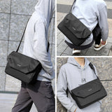 HOMIEE Messenger Bag for Men, Waterproof Shoulder Bag Lightweight Crossbody Bag Sling Satchel Bags with Laptop Compartment for Travel Work Daily