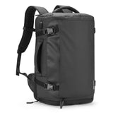 HOMIEE Travel Backpack 40L TSA Friendly Flight Approved Carry - on Luggage, Waterproof Business Computer Backpack Fits 17.3 Inch Laptop, Extra Large Weekender Bag with Shoe Compartment, Black