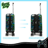 Homskiii Kids Suitcase Set for Boys Hardside Luggage with Spinner Wheels 2 Piece 16inch Toddler Suitcase for Boys Travel Carry on Luggage Airline Approved
