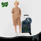 Homskiii Kids Suitcase Set for Boys Hardside Luggage with Spinner Wheels 2 Piece 16inch Toddler Suitcase for Boys Travel Carry on Luggage Airline Approved