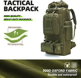 HongXingHai 100L Camping Hiking Backpack,Molle military Tactical rucksack backpack,Waterproof Lightweight Hiking Backpack