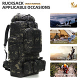 HongXingHai 100L Camping Hiking Backpack,Molle military Tactical rucksack backpack,Waterproof Lightweight Hiking Backpack