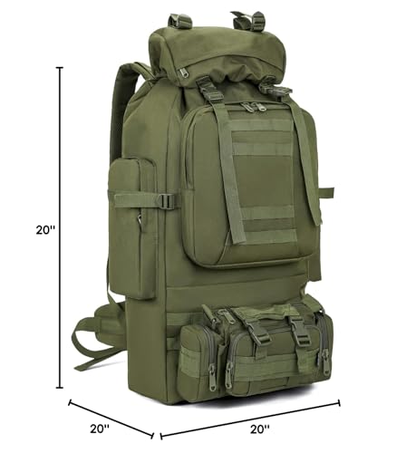 HongXingHai 100L Camping Hiking Backpack,Molle military Tactical rucksack backpack,Waterproof Lightweight Hiking Backpack
