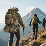 HongXingHai 100L Camping Hiking Backpack,Molle military Tactical rucksack backpack,Waterproof Lightweight Hiking Backpack (Maple Leaf)