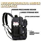 HongXingHai 9L Mini Tactical Backpack for Men and Women, Tactical Backpack Small for Hiking, Small Tactical Bag (Black Lightning)