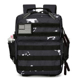 HongXingHai 9L Mini Tactical Backpack for Men and Women, Tactical Backpack Small for Hiking, Small Tactical Bag (Black Lightning)
