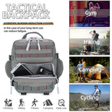 HongXingHai 9L Mini Tactical Backpack for Men and Women, Tactical Backpack Small for Hiking, Small Tactical Bag（Grey Red）