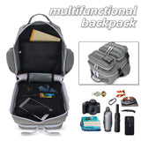 HongXingHai 9L Mini Tactical Backpack for Men and Women, Tactical Backpack Small for Hiking, Small Tactical Bag（Grey Red）