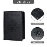 Honmein 2 Pcs Passport holders，Ultra Slim passport wallet，PU Leather Passport Cover for Women and Men