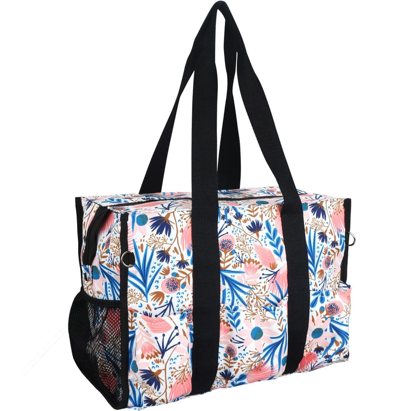 HoogaLife Waterproof Lightweight Tote Bag Large Portable Bag for Women, Gym, Travel, Shopping, Beach (Flower/L)