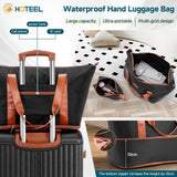 Hoteel Luggage 6 - piece Set, 360° Universal Suitcases with Wheels Hard Shell Suitcase with TSA Lock, Including Waterproof Luggage Bag, Travel Maletas for Men and Women,Black(16/20/24/28Inch)