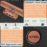Hoteel Luggage Sets 3 Piece, 4 - Year Warranty, Carry - On Luggage with Dual - Spinner Wheels, PC+ABS Hardside Suitcase Set with TSA Lock, Large Checked Travel Suitcases, Black(20/24/28)
