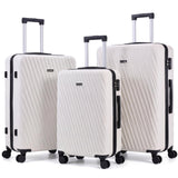 Hoteel Luggage Sets 3 Piece Hardside, 4-Year Warranty, Luggage Set with Spinner Wheels, TSA Lock, Wet/Dry Separation Compartment, Lightweight Carry on Luggage, 20