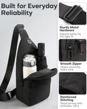HOTOR Sling Bag - Crossbody Bag & Shoulder Bag for Women & Men with Adjustable Strap, for Travel and Camping Essentials - Black 6.7" x 3.2" x 11.4"