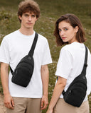 HOTOR Sling Bag - Crossbody Bag & Shoulder Bag for Women & Men with Adjustable Strap, for Travel and Camping Essentials - Black 6.7" x 3.2" x 11.4"