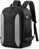 HOTOR Travel Backpack - TSA - Friendly Carry - On Backpack for Men & Women, Internal Luggage Straps & Waterproof Pocket, Perfect for Travel Essentials, Work, Commuting, 16.9" x 11.4" x 7.9", Black