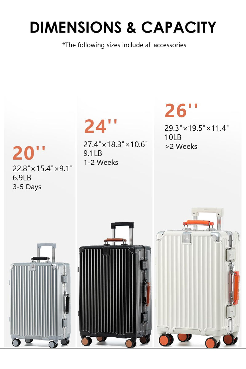 HotWay 20 Inch Carry On Luggage with Leather Handle, PC Zipperless Suitcase with Spinner Wheels and TSA Locks, 22x14x9 Airline Approved Luggage for Travel, Grey