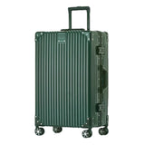 HotWay Carry On Luggage with Aluminum Frame, 20 Inch PC Hard Shell Suitcase with Spinner Wheels and TSA Lock, Lightweight Luggage for Travel (22x14x9 Airline Approved), Green